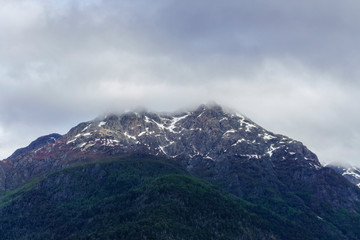 Fototapeta premium Snowcapped view of Andes Mountains near Bariloche, Patagonia, Argentina