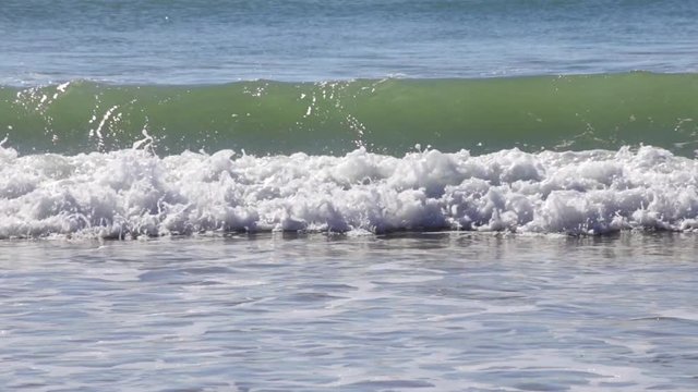 Light Breeze waves at sea Algave Portugal.