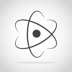 Molecule or Atom icon. Vector illustration.