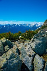 Tateyama mountains in Toyama, Japan. Toyama is one of the important cities in Japan for cultures and business markets.