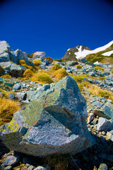 Tateyama mountains in Toyama, Japan. Toyama is one of the important cities in Japan for cultures and business markets.