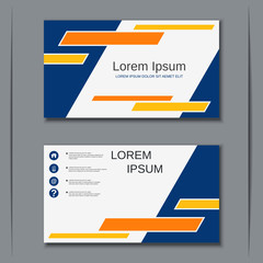 Modern business visiting card vector design template