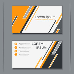 Modern business visiting card vector design template