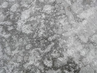Polonne / Ukraine - 7 December 2018: Winter background, frozen glass from strong frost, ice texture