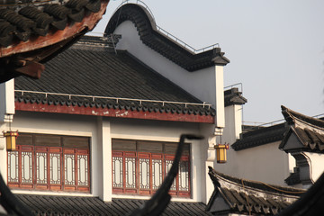 Roof and windows in traditional chinese style