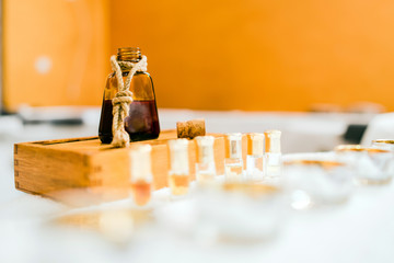 Essential oil at the spa 
