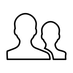Couple Outline - People Icon