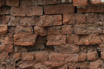 old red brick wall background