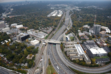 Fototapeta na wymiar Aerial View of Atlanta