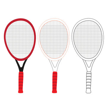 badminton worksheet vector design