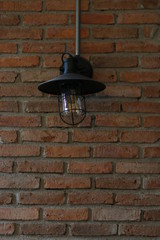 old lamp on the wall