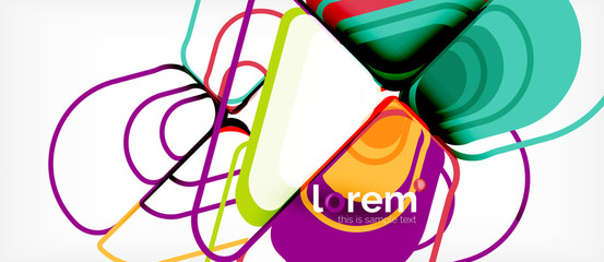 Geometric abstract background