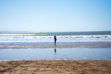 Fototapeta na wymiar Girl on Beach