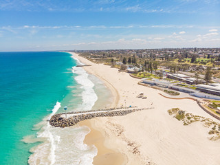 Aerial view of City Beach - obrazy, fototapety, plakaty