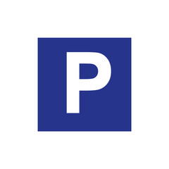 Parking sign icon
