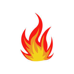fire logo icon design template vector