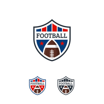 American Football logo designs Badge template, Rugby Logo badge