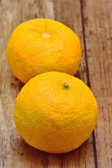 秋の香り　柚子の実