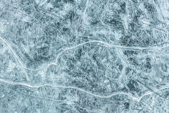 Cool textured ice structure background, macro view