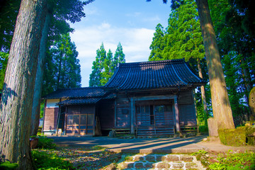 Japanese old house in Tateyama-machi, Japan. Japan is a country located in the East Asia.