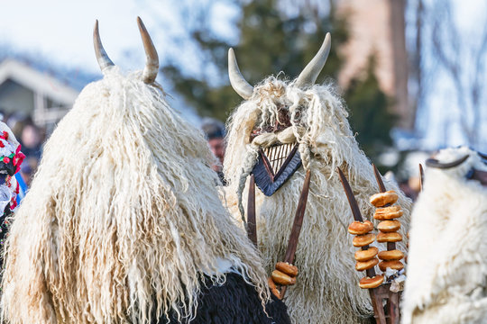 traditional participant called buso of the busojaras event