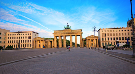 Fototapeta na wymiar Berlin Brandenburg Gate (Brandenburger Tor), Berlin, Germany 