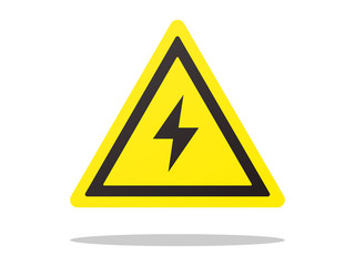 Death Hazard warning attention sign Vector
