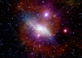 galaxy in a free space