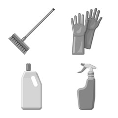 Isolated object of cleaning and service symbol. Set of cleaning and household stock symbol for web.