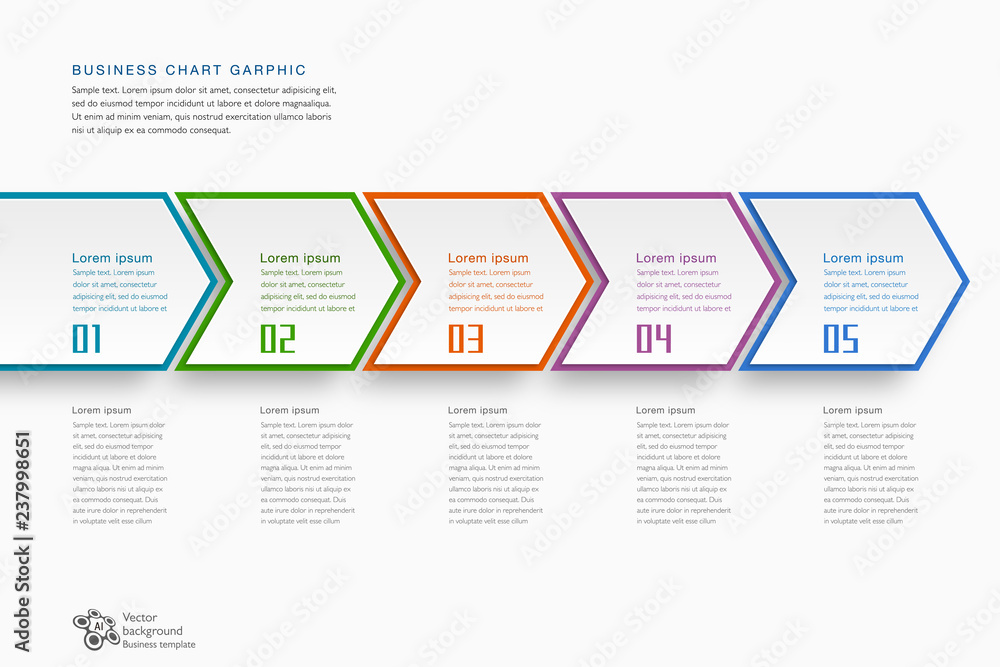 Canvas Prints infographics 5-step process #timeline graphics