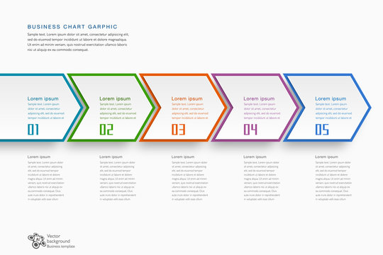 Infographics 5-step process #Timeline graphics 