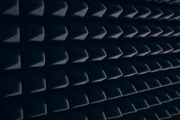 black floor with unusual pattern. fashion wall