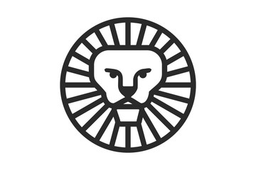 brand logo in the shape of a lion in a circle