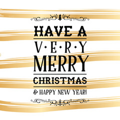 Merry Christmas typography.