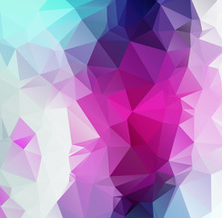 Obraz premium Low Poly abstract background with colorful triangular polygons with a brilliant