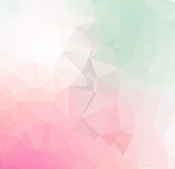 Low Poly abstract background with colorful triangular polygons with a brilliant