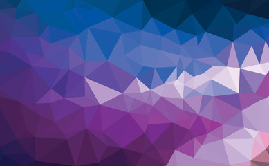 Low Poly abstract background with colorful triangular polygons with a brilliant