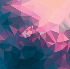 Low Poly abstract background with colorful triangular polygons with a brilliant