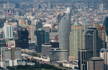 Cityscape view of Bangkok metropolis