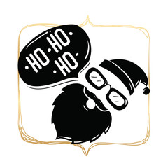 Merry Christmas typography.