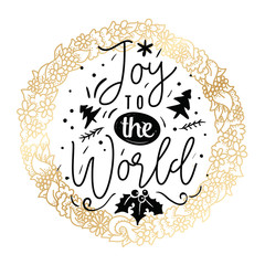 Merry Christmas typography.