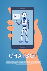 Artificial Intelligence. Chatbot concept