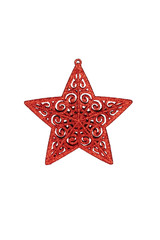 Chiristmas Star (Clipping path!) isolated on white background