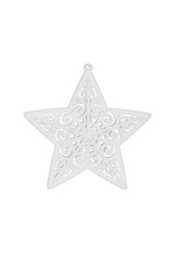 Chiristmas Star (Clipping path!) isolated on white background