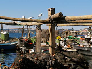 Obraz premium France.Fischermen equipment