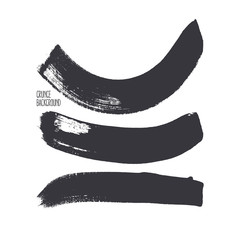 Set of brush strokes