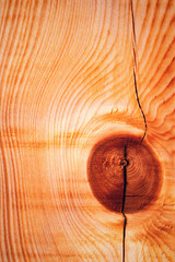 circular cracked knot on wood