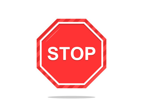 Stop Sign Icon Vector