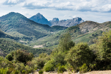 Fototapeta na wymiar Dramatic view of Cantabrian Mountains