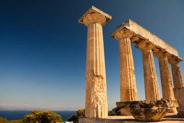 Aphaia temple on Crete Island in Greece